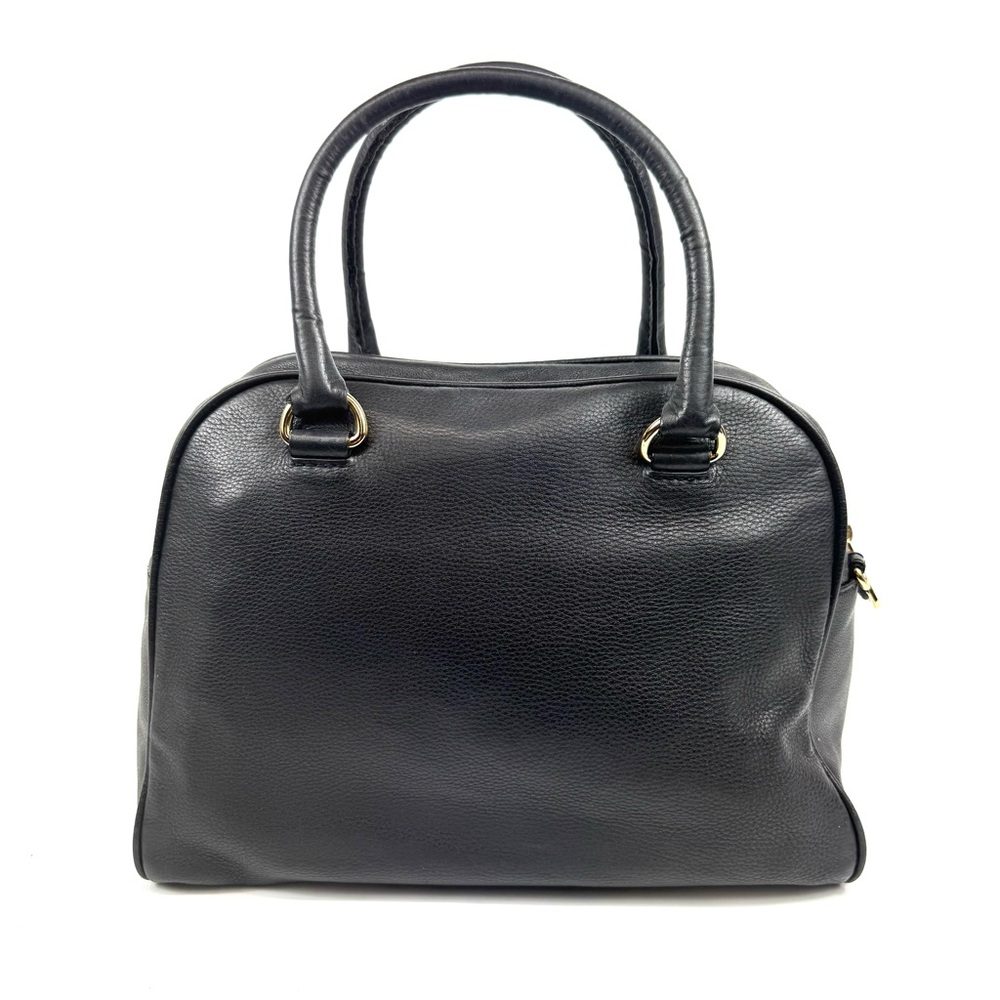 Michael Kors Knox Black Pebbled Leather bag w tassel, gold & leather chain/strap - Picture 6 of 17